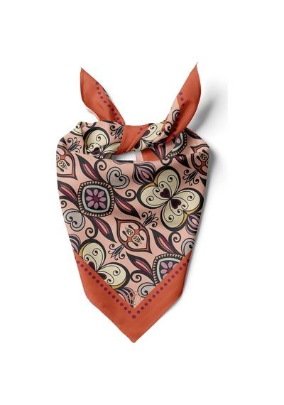 Bohem Rüzgarı Desen Bandana/fular Çok Renkli