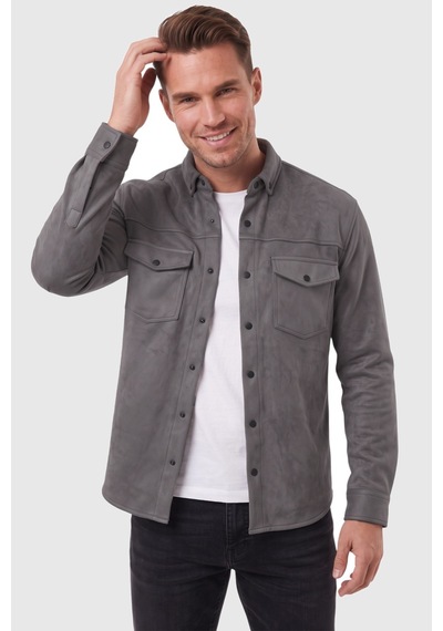 Rizzup Erkek Regular Fit Tüylenmeyen Kırışmayan Gri Süet Gömlek Likralı Çıtçıtlı Çift Cepli 2302329 Rizzup Erkek Regular Fit Tüylenmeyen Kırışmayan Gri Süet Gömlek Likralı Çıtçıtlı Çift Cepli 2302329