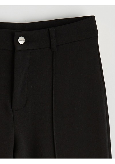 Lcwaıkıkı Classic Siyah Dar Fit İspanyol Paça Kadın Pantolon