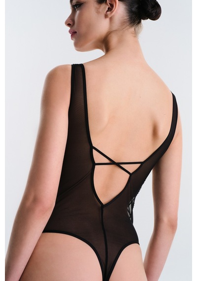 Penti Ange Siyah Bodysuit - Privee Koleksiyonu
