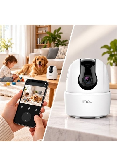 Imou Ipc-k2ecp-3r1w Ranger 2c İki Yönlü Konuşma 2.4ghz Wifi Gece Görüş 3mp Wifi Ip Ptz Kamera