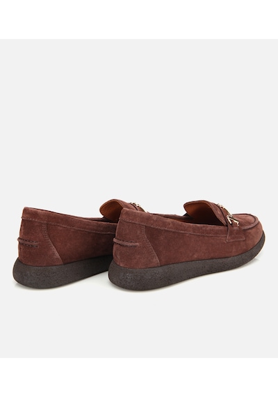 Hotiç Kadın Süet Deri Kahverengi Yumuşak Tabanlı Comfort Günlük Loafer 01ayh314380a480 01ayh314380a480 Kahverengi