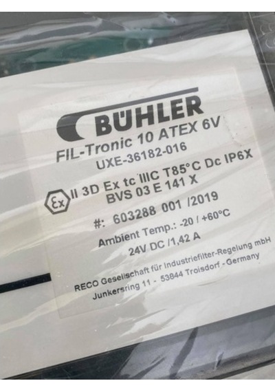 Bühler Fıl-Tronic 10 Atex 6V Uxe-36182-016 Filtre Kontrol Modülü