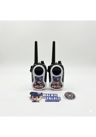 Pilli Polis Telsizi Walkie Talkie Çiftli Set Bas Konuş Özellikli