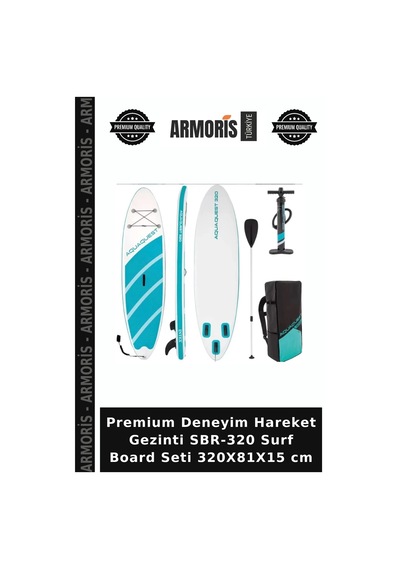 Premium Deneyim Hareket Gezinti Sbr-320 Surf Board Seti 320x81x15 Cm
