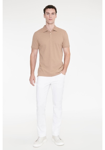 Ac&co Erkek Beyaz 360 Derece Her Yöne Esneyen Rahat Slim Fit Pantolon