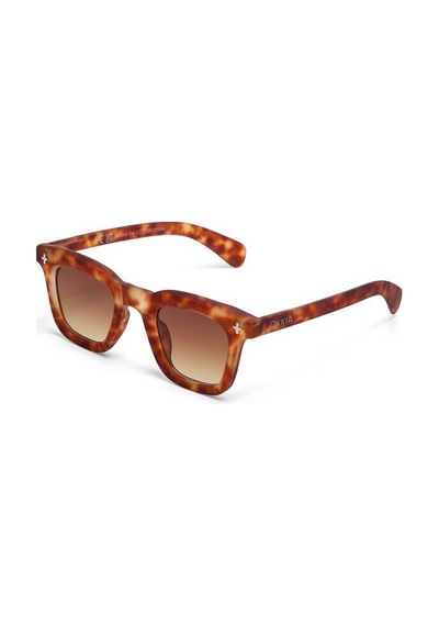 Okkia Firenze Unisex Güneş Gözlüğü Sahara Havana / Lens: Kahverengi Gradyan Kahverengi - Leopar