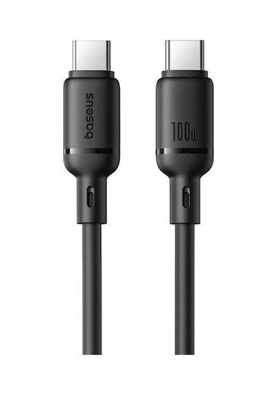 Baseus Silky Series Type-c To Type-c 100w Hızlı Şarj Kablosu 2m - Siyah