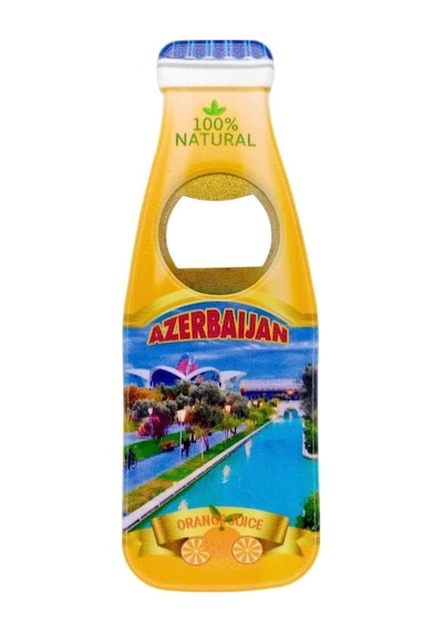 Azerbaycan Temalı Magnet Şişe Açacak