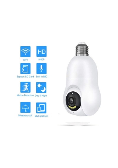 Al Smart Wifi Bulb Security Camera Ampul Kamera Full Hd İos Android Uyumlu App Destekli