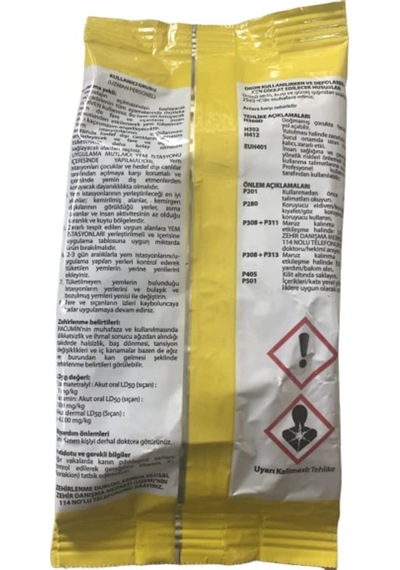 Racumin Fare Ve Sıçanlar Için Zehirli Buğday 250 G