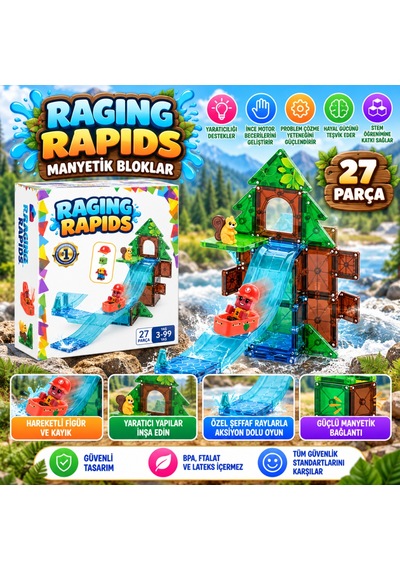 Raging Rapids Manyetik Bloklar 27 Parça