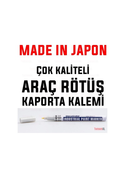 Marvy Araç Kaporta Rötuş Sarı Boya Kalemi (Çok Kaliteli) Japon