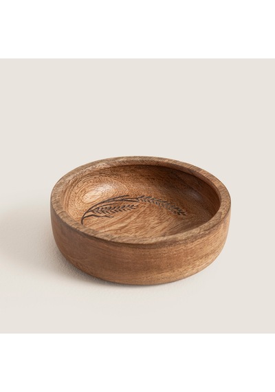 Sae Ahşap Sunum Kasesi 13x13x3.5cm Natural Naturel