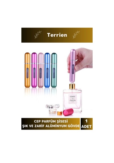 Deluxe Seri Minimal Kullanışlı Taşınabilir Şık Zarif Alüminyum Doldurulabilir Cep Parfüm Şişesi