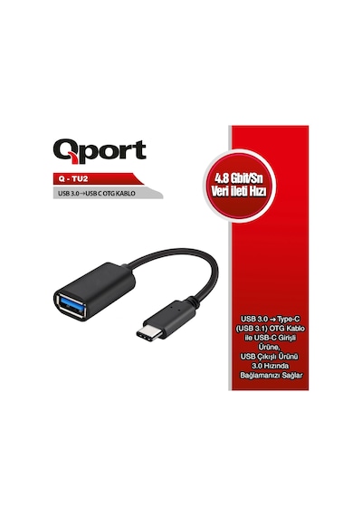 Qport Q-tu2 Type-c To Usb3.0 Otg Adaptor Kablo Cevırıcı