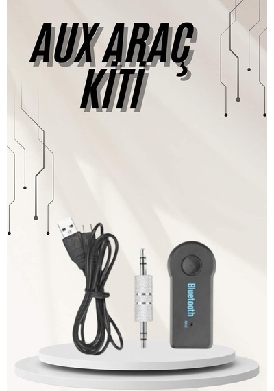Hepsi Yeni Nesil Bluetooth Aux Araç Kiti Siyah Tv Tablet Telefon Araç Araba Najmaddin
