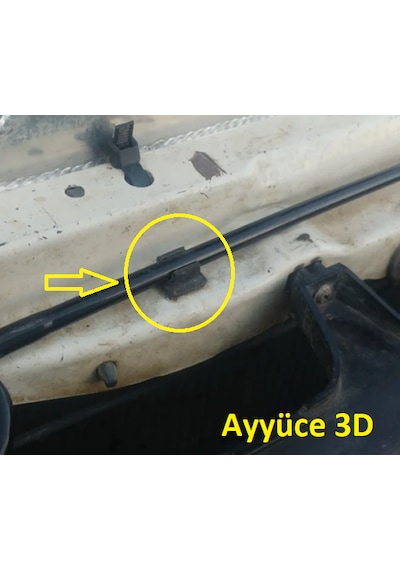 Ayyüce 3d, Toyota Hilux Bonnet Kaput Çubuğu Klipsi 1