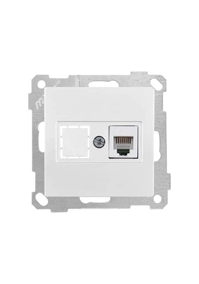 Mutlusan Candela Mek+Tuş Telefon Prizi 1Xrj12 (Cat3)