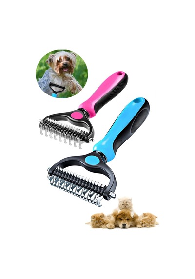 Mucit Home Metal Uçlu Köpek Kedi Uzun Tüy Bakım Tarağı Tüy Topak Kıtık Açıcı Tarak 1 Adet