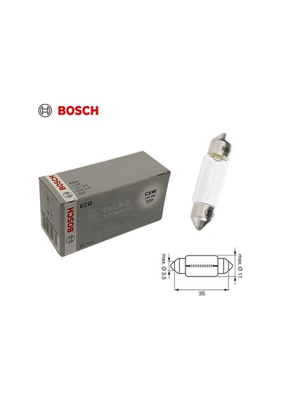 Bosch 12v Sofit Ampul 5w 36 Mm 10 Adet
