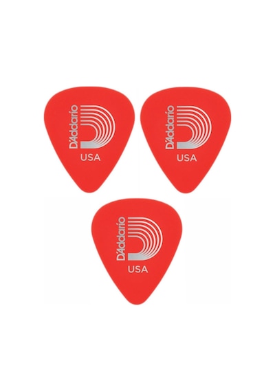 Daddario 1drd1 Gitar Penası 3 Adet Duralin Kırmızı