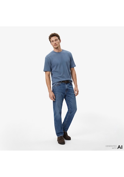Hugo Boss Cotton Terry Erkek Mavi T-shirt 50534434 545591