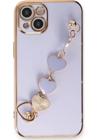 Newface Apple İphone 14 Kılıf Esila Silikon - Lila