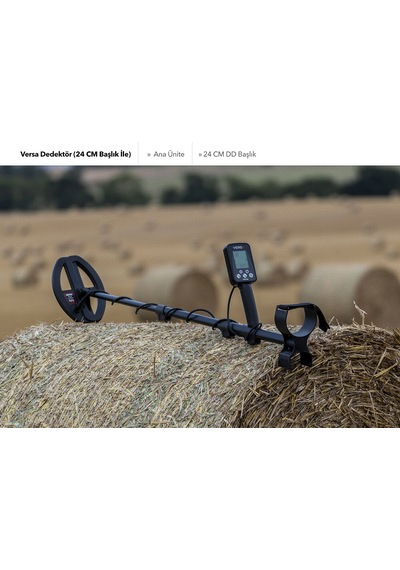 Rutus Versa Dedektör 24cm Dd Başlık İle Metal Dedektörü