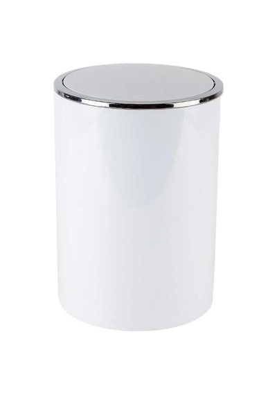 Lenox Çöp Kovası 6 Lt Beyaz M-e35-01 Siyah