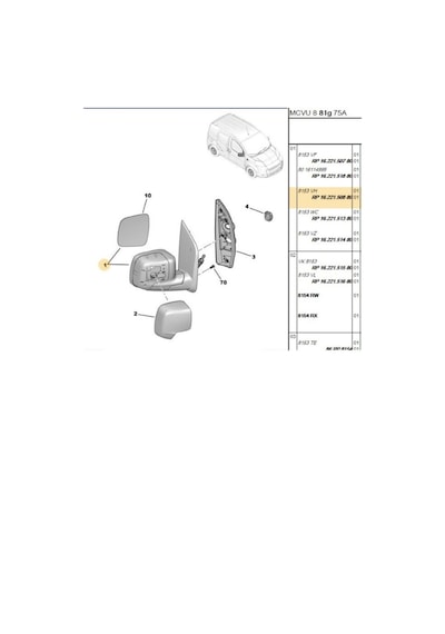 Sağ Ayna Bipper M0011391-1029330-8153vh