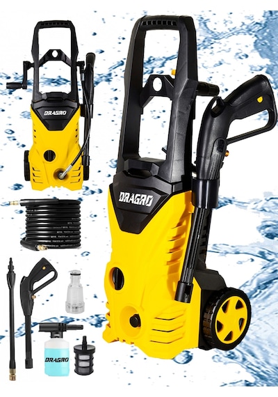 Dragro Alman LT701G-2500B 180 Bar 2500 W Yüksek Basınçlı Yıkama Makinesi Sarı Dragro Alman LT701G-2500B 180 Bar 2500 W Yüksek Basınçlı Yıkama Makinesi Sarı