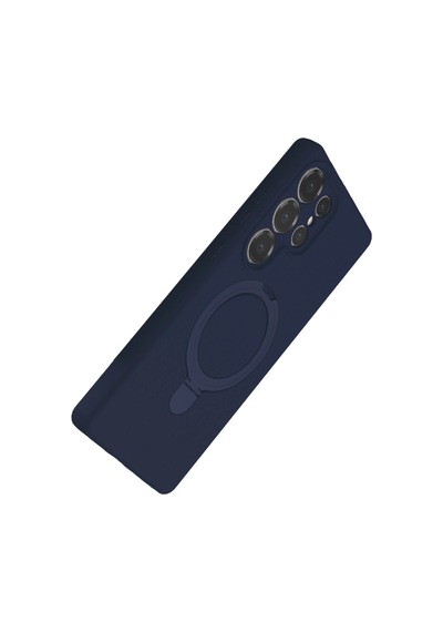 Samsung Uyumlu Galaxy S23 Ultra Regal Magsafe Standlı Kapak - Lacivert