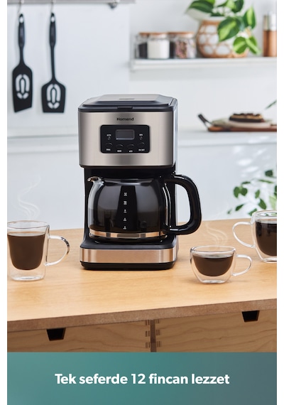 Homend Coffeebreak 5006h Otomatik Zaman Ayarlı Xl (12 FİNCAN) Filtre Kahve Makinesi