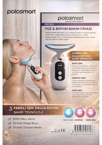 Nıdage Love Beauty Polosmart Psc109 Nıdage Love Beauty Yüz & Boyun Bakım Cihazı Ems Teknolojisi