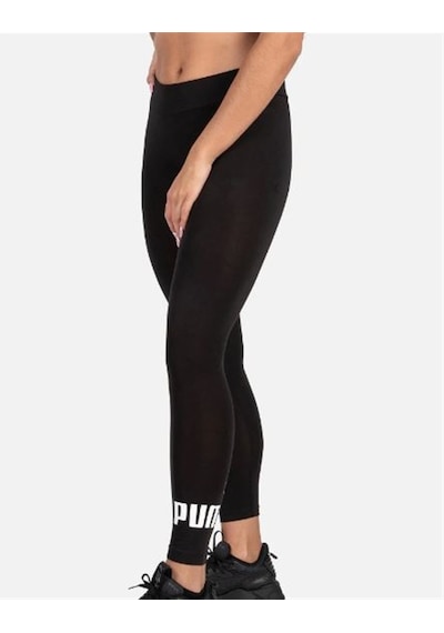 Puma Ess Logo Leggings - Kadın Siyah Spor Tayt - 586832 01 Siyah