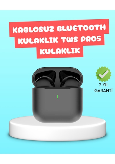 Tws Pro 5 Bluetooth Kulaklık Kablosuz Ve Şarj Kutulu Tasarım -