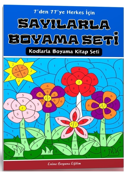 Herkes İçin Sayılarla Boyama Kitap Seti 2 Spiralli Kitap