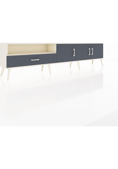 Arges Tv Ünitesi 3 Raflı Tek Çekmeceli 3 Kapaklı 220x30x51 Aytaşı-antrasit Antrasıt/antrasıt - Aytası Arges Tv Ünitesi 3 Raflı Tek Çekmeceli 3 Kapaklı 220x30x51 Aytaşı-antrasit Antrasıt/antrasıt - Aytası