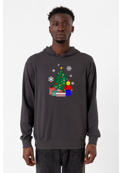 Lego Man Christmas Füme Erkek 2ip Kapşonlu 001