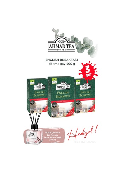 English Breakfast 3 Paket Dökme Çay 400 G Ve Oda Kokusu