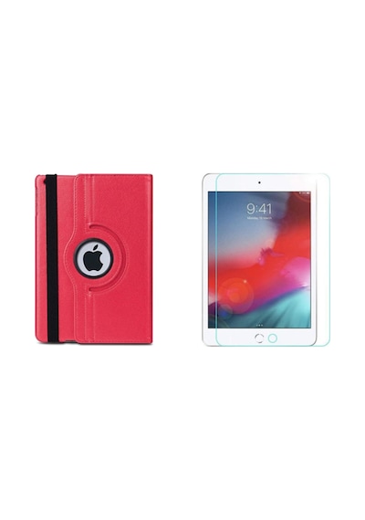 Ipad Mini 5 Kılıf 2019 A2133 A2124 A2125 A2126 Uyumlu 360 Dönerli Standlı Kılıf Ekran Koruyucu Kapaklı Kılıf