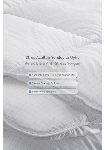 Yataş Relax Ultra Anti-Stress Çift Kişilik XL Yorgan 300 gr/m2 - Beyaz