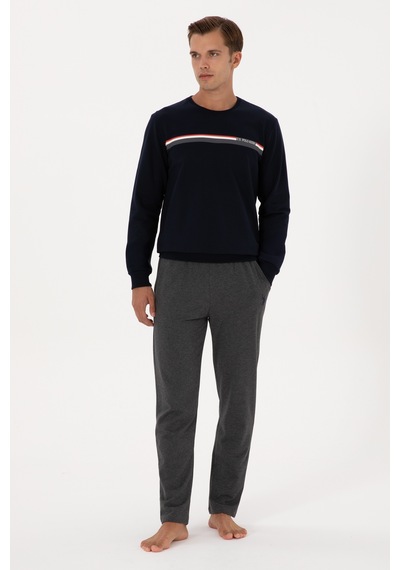 U.s. Polo Assn. Erkek Lacivert Pijama Takım 50318540-vr033 Lacivert