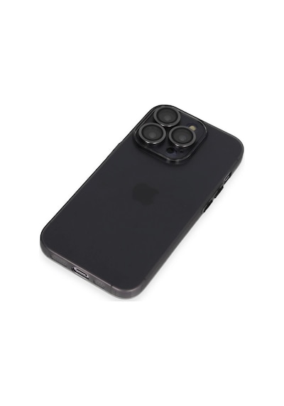 Apple Uyumlu iPhone 13 Pro Max Kılıf Luko Lens Silikon Siyah,
