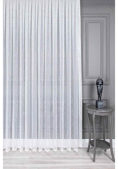 Evdepo Home Kullanıma Hazır Örme Tül Perde (540790588)