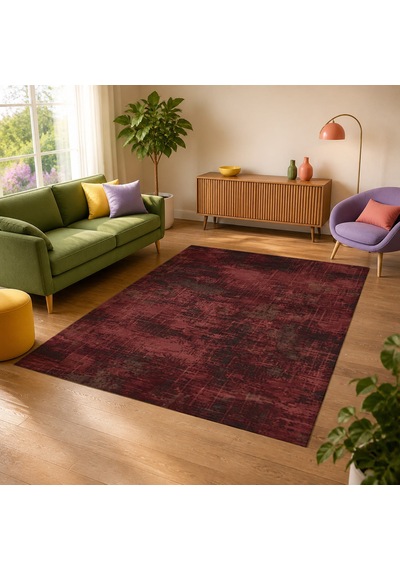 Kartela Halı Alea Halı Jüt Taban Dokuma Halı Bordo - 200 X 300 Cm