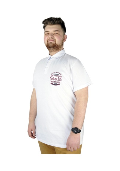 Mode Xl Erkek T Shirt Polo Legendary Team 22314 Beyaz 001