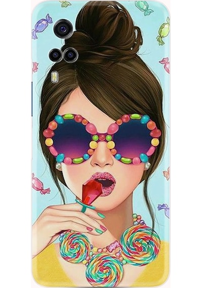 Vivo Y53S Kılıf Resimli Silikon Sugar And Woman 1418