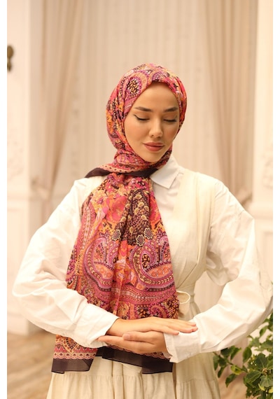 Silk Home Nariya Şal 90001-39 Kavun İçi